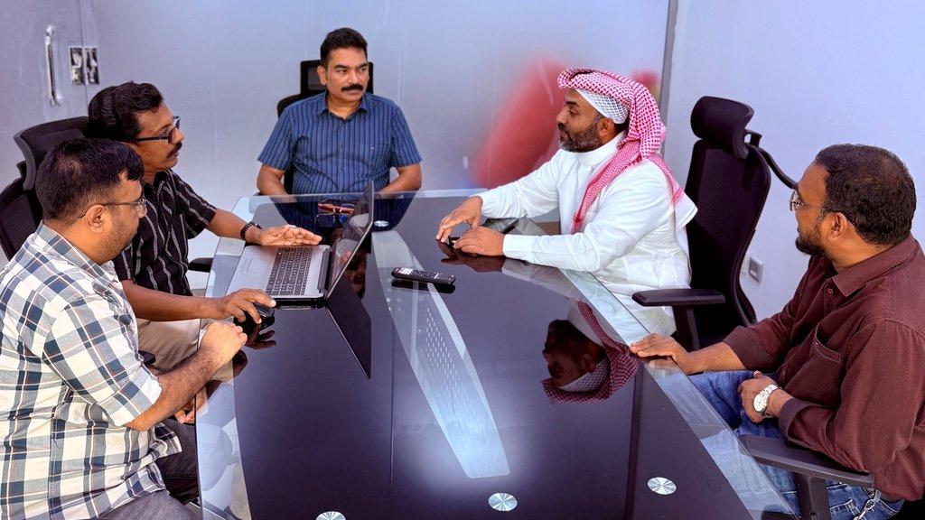 Arabian Crown office workspace and team seating area